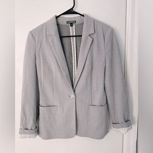 Express Light Gray Blazer